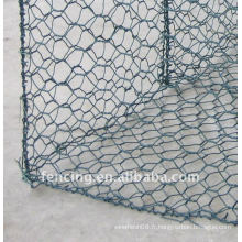 Boîtes de Gabion recouvertes de PVC vert